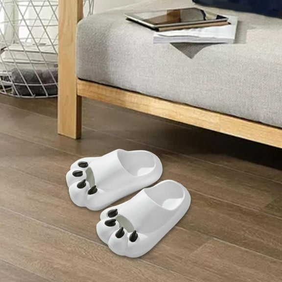Cat Paws Slippers, Funny Claw Female Sandals, Bathroom Slippers Anti Slip Funny Sandals, Cute EVA Summer Slippers, Animal Paws Slides for Indoor , 37 Yards