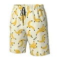 thumbnail image 5 of Kdxio Banana Pattern Mens Casual Shorts - Drawstring Summer Beach Sports Shorts for Men, 5 of 9