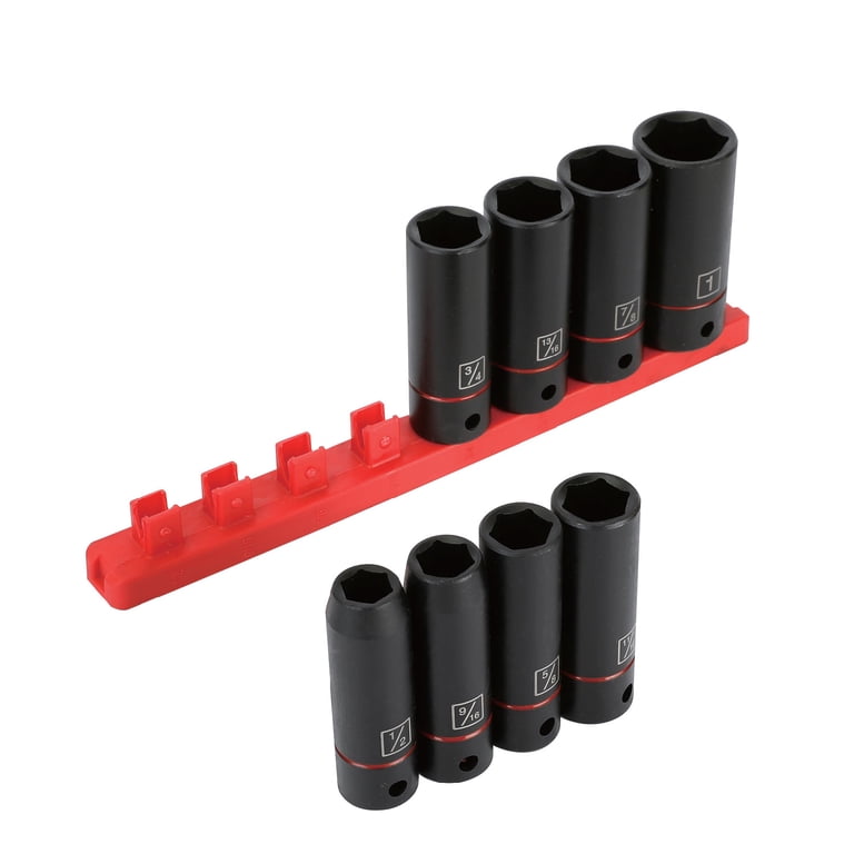 Hyper Tough 9-Piece 1/2-inch Drive Deep Impact Socket Set (SAE