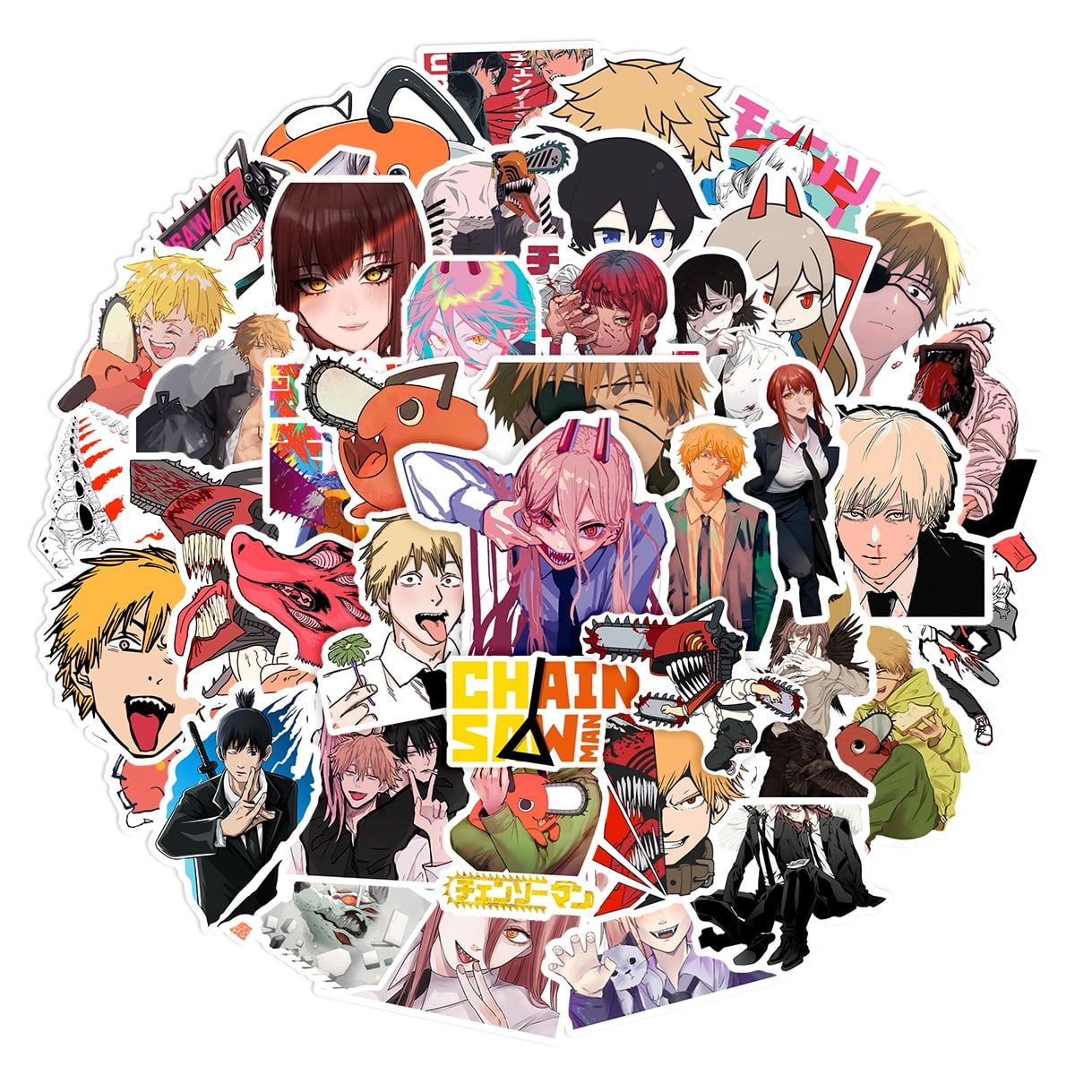 Denji Chainsaw Man Anime Stickers Waterproof Decals Home