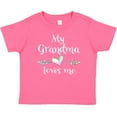 thumbnail image 3 of Inktastic My Grandma Loves Me- Heart Grandchild Boys or Girls Baby T-Shirt, 3 of 5