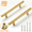 Gold, variant on 30 Pack 6 Inch Cabinet Pulls Matte Black Stainless Steel Kitchen Drawer Pulls Cabinet Handles 6 InchLength, 3/4 Inch Hole Center with Mounting Template