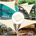 thumbnail image 2 of NEWEEN Waterproof Sun Shade Sail Triangle UV Block Sunshade for Backyard Yard Deck Patio Garden Outdoor Activities and Facility(Beige,12'x12'x12'), 2 of 6