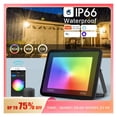 thumbnail image 2 of TUYA RGB Floodlight Smart APP Voice Control CCT 3000-6500K 30W 50W 100W AC For Garden Party Outdoor Lighting, 2 of 7