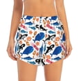 thumbnail image 4 of Lsque Cute Sea Animals Printed Women's Running Shorts with Liner Pockets,Elastic Quick Dry Workout Athletic Gym Yoga Shorts,Womens High Waist Shorts-, 4 of 9