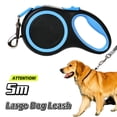 thumbnail image 3 of Correa Retráctil para Perros Pequeños, Grandes, Gatos, Senderismo, Correr, Cachorros, Correa de Tracción, Producto para Labrador, Golden Retriever, Color Gris., 3 of 8