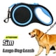 thumbnail image 3 of Correa Retráctil para Perros Pequeños, Grandes, Gatos, Senderismo, Correr, Cachorros, Correa de Tracción, Labrador, Golden Retriever, Color Rosa., 3 of 5
