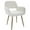 White, variant on KCC Furry Desk Chair, Mid-Century Modern Accent Armchair with Faux Fur for Teen Girls, Dining Chair With Wood Look Metal Legs Living Dining Room, Home Vanity Makeup Office No Wheel, White