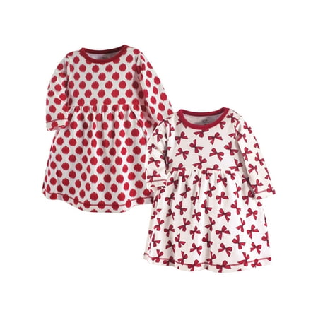 Holiday Organic Long-Sleeve Dress, 2pk (Toddler Girls)