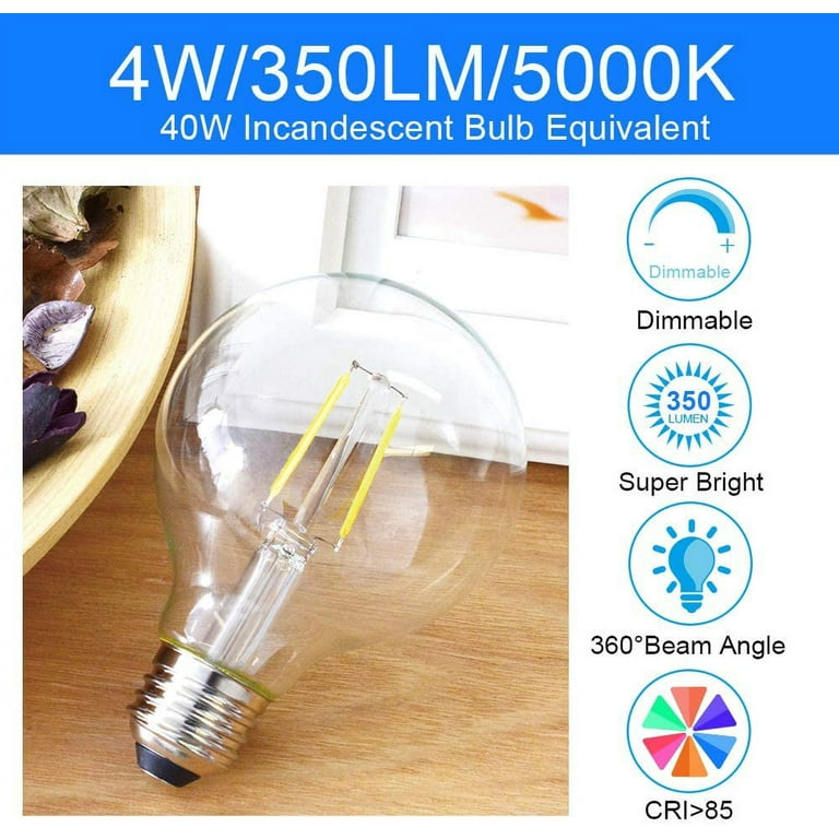 ENERGETIC A15 LED Refrigerator Light Bulb, Dimmable Ceiling Fan