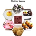 thumbnail image 4 of SPOORYYO 26 English Letters Silicone Chocolate and Cake Molds - Food Grade, Oven Safe, Dishwasher Safe - Perfect for Baking and Crafting, 4 of 9
