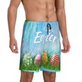 thumbnail image 2 of Wukai Happy Easter Men’s Short Pajama Pants With Pockets Soft Sleep Pj Shorts for Men-, 2 of 6
