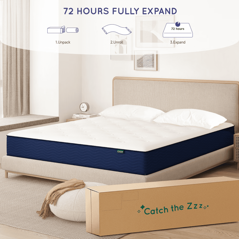 King Size Gel Foam Mattress in a Box 10