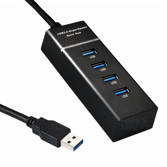 4-Port USB 3.0 Hub – 5Gbps, Portable, With Surge Protection – For PC/Mac/Laptop