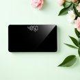 thumbnail image 4 of HEALEEP Electronics Scales for Body Weight Black Tempered Glass 1Set, 4 of 7
