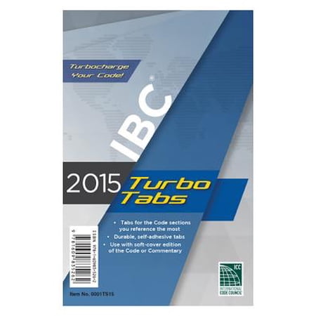2015 International Building Code Turbo Tabs For Paperbound Edition - 