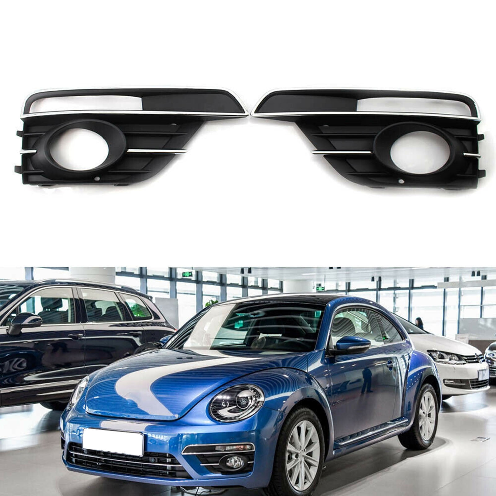 XWQ L/R Fog Light Bezel Replacement Fog Lamp Grille