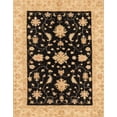 thumbnail image 1 of Ahgly Company Machine Washable Indoor Rectangle Abstract Bakers Brown Area Rugs, 6' x 9', 1 of 7