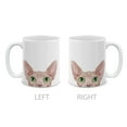 thumbnail image 2 of MUGBREW 11 Oz Ceramic Tea Cup Coffee Mug, Animal Cream Sphynx Kitten Cat, 2 of 7