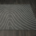 thumbnail image 5 of Luxe Weavers Modern Geometric Wave Anthracite 2x8 Hallway Runner, Stain Resistant Carpet, 5 of 9