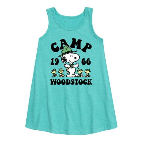

Peanuts - Camp Woodstock - Toddler and Youth Girls A-line Dress