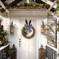 thumbnail image 4 of Easter Bow, Rustic 16 Inch Wreath Bow for Front Door, Wall, Window - Navy Blue Decorative Bow for Tree Topper, Spring Holiday DIY Home Decor Crafts, 4 of 4