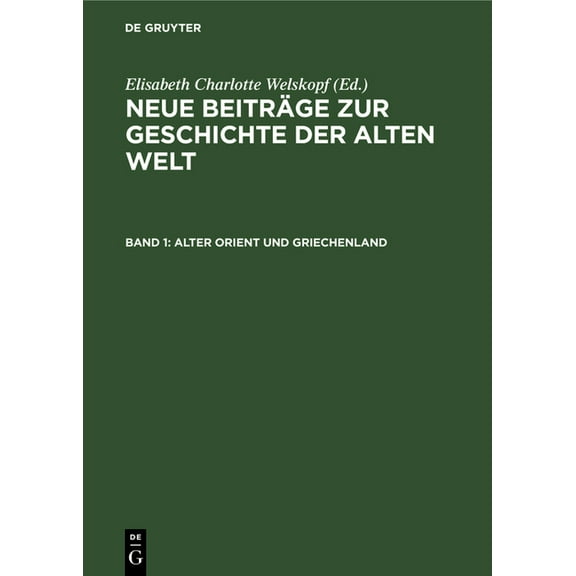 Alter Orient Und Griechenland, (Hardcover)