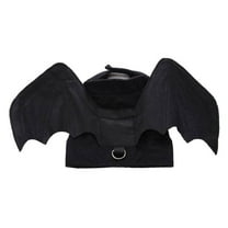 Pet Halloween Bat Wings Dog Costume Party Dress Funny Cool Puppy Apparel Cosplay Hole Fixing Prop Traction Rope with