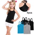 thumbnail image 2 of ZACPNCV 4 Pieces Girls Tank Top Sleeveless Racer Back Top Camisole Cami Undershirts Gray 12-24 Months, 2 of 7
