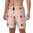 thumbnail image 1 of Balery Strawberry Bañador para hombre, shorts de playa de secado rápido con entrepierna y forro de compresión-Small, 1 of 6
