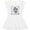 AA-White, variant on Inktastic Orlando Florida Cute Swimming Manatee Girls Toddler Dress