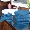 thumbnail image 5 of Utopia Towels 12 Pack Premium Wash Cloths Set, 12 by 12 Inches, 100% Cotton Ring Spun, Highly Absorbent and Soft Feel Washcloths for Bathroom, Spa, Gym, and Face, Electric Blue, 5 of 9
