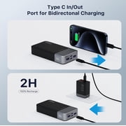 A2651 NOBIS Portable Power Bank 20000mAh, 35W Portable Charger, Battery Pack Fast Charging, PD3.0 QC4.0 Phone Battery Pack with LED Display for iPhone 16 15 14, Galaxy, Tablet, Switch, etc