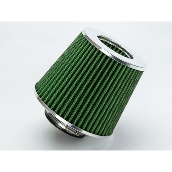 Green Inlet Short Truck Air Intake Cone Replacement Quality Dry Air Filter (3.25")