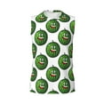 thumbnail image 4 of Yiaed Happy Watermelon Print Men's Singlet Vests Summer Running Muscle Tank Tops Gym Undershirt Round Neck Sleeveless for man, 4 of 5