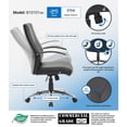 thumbnail image 3 of Boss Office LeatherPlus Executive Office Chair in Black, 3 of 8