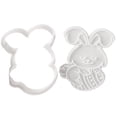 thumbnail image 2 of Airle Cookie Cutter Cute Non Stick Plastic Happy Easter Party Biscuit Embossed Mold Stencil for Kitchen, 2 of 8