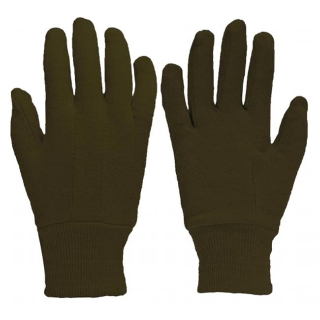 Red Steer 23815 Kids Brown Jersey Gloves Grip Dots Pack of 4 