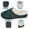 thumbnail image 4 of roxoni  Women Lined Sweater Memory Slippers Medium/7.5-8 BM US, Blue, 4 of 6