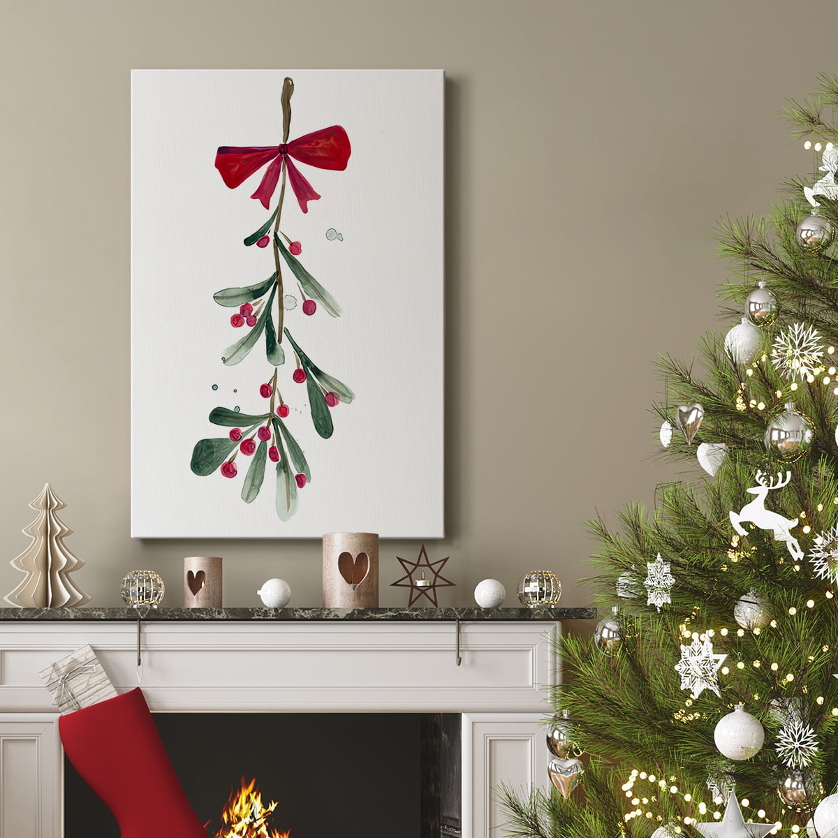 Warm Winter Wishes VI- Gallery Wrapped Canvas