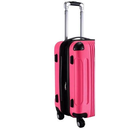 GLOBALWAY Expandable 20'' ABS Luggage Carry on Travel Bag Trolley (Best Carry On Trolley)