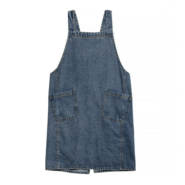 Delantal de taller, talla única, resistente a las manchas, resistente, multifuncional, ligero Azul