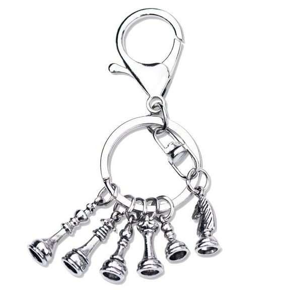 Chess Keychain for Purse Tote Bag Charms for Handbags Wallet Chess Keyring for Dad Brother Birthday Christmas Gifts for Mom Sister Chess Lovers Gifts for Son Daughter