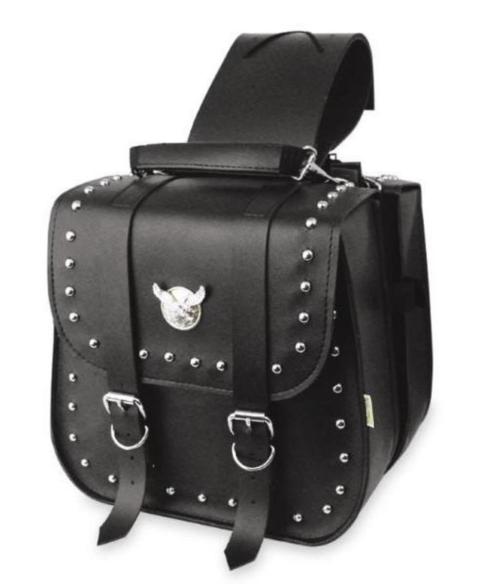 willie and max leather saddlebags