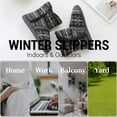 thumbnail image 5 of AUXDIQ Women Men Winter Knitted Boots Slippers Home Warm Fleece Booties Slipper Anti Slip House Shoes Indoor Outdoor, 5 of 6