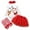 Blanc, variante sur TBWNWG Ensembles et Ensembles Mignons pour Filles Tout-Petits Noël Lettres Imprimées Manches Longues Évasées Barboteuse Jupe Bandeau Chaussettes Tenue Complète, Taille 12-18 Mois