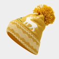 thumbnail image 6 of HNMKIU Three Piece Cold Proof Knitted Hat Scarf Set With European Autumn Winter Warm Accessory For Daily Casual Wear Yellow - One Size, 6 of 7