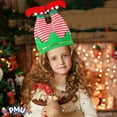 thumbnail image 2 of PMU Christmas Elf Twinkle Toe Hat Striped Red/White Christmas Celebration Costume Party Accessories Props and Party Supplies for Plays, Festivals, Photo Shoots (6/Pkg) Pkg/1, 2 of 8