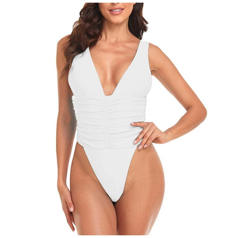 White strappy one piece on sale swimsuit