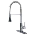 thumbnail image 1 of Ultra Faucets UF17203 Robinet de Cuisine à une Poignée en Acier Inoxydable, 1 of 1